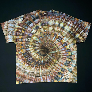 Earthy Pebbles Ice Dye Spiral T-Shirt