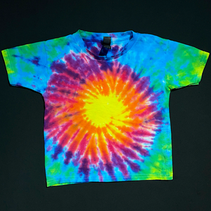 Neon Rainbow Sunburst Tie Dye T-Shirt (Toddler & Youth)
