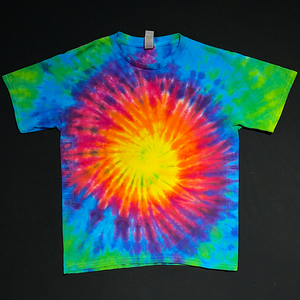 Neon Rainbow Sunburst Tie Dye T-Shirt (Toddler & Youth)
