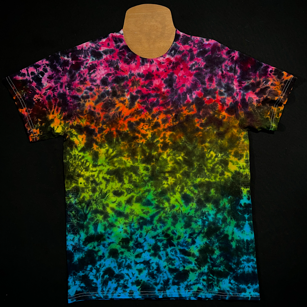 Midnight Marbled Rainbow Ice Dye T-Shirt