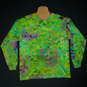 Purple Urkle Marijuana Bud Inspired Ice Dye Long Sleeve Shirt