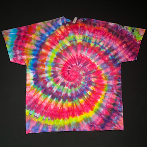 Size 2XL Confetti Rainbow Spiral T-Shirt