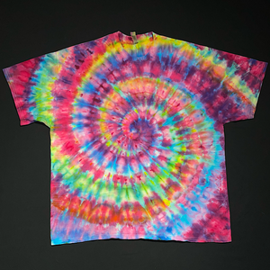 Size 2XL Confetti Rainbow Spiral T-Shirt