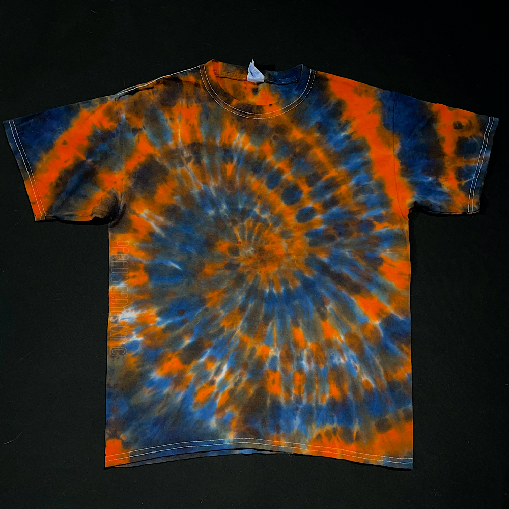 Youth XL Orange & Navy Detroit Tigers Spiral T-Shirt