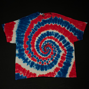 Red, White & Blue Spiral Tie Dye T-Shirt