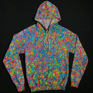 Size Small Pastel Pebbles Splatter Pattern Pullover Hoodie