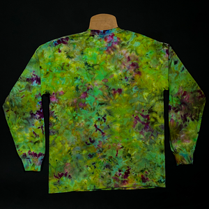 Purple Urkle Marijuana Bud Inspired Ice Dye Long Sleeve Shirt