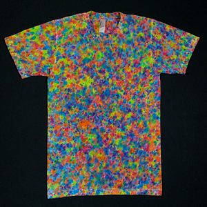 Size Small Rainbow Splatter Pattern Tie Dye T-Shirt