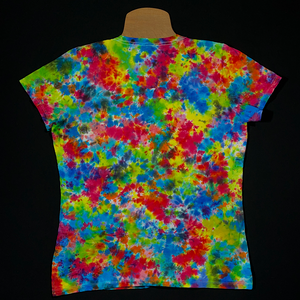 Women's XL Splatter Pattern V-Neck Tie Dye Shirt