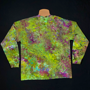 Purple Urkle Marijuana Bud Inspired Ice Dye Long Sleeve Shirt