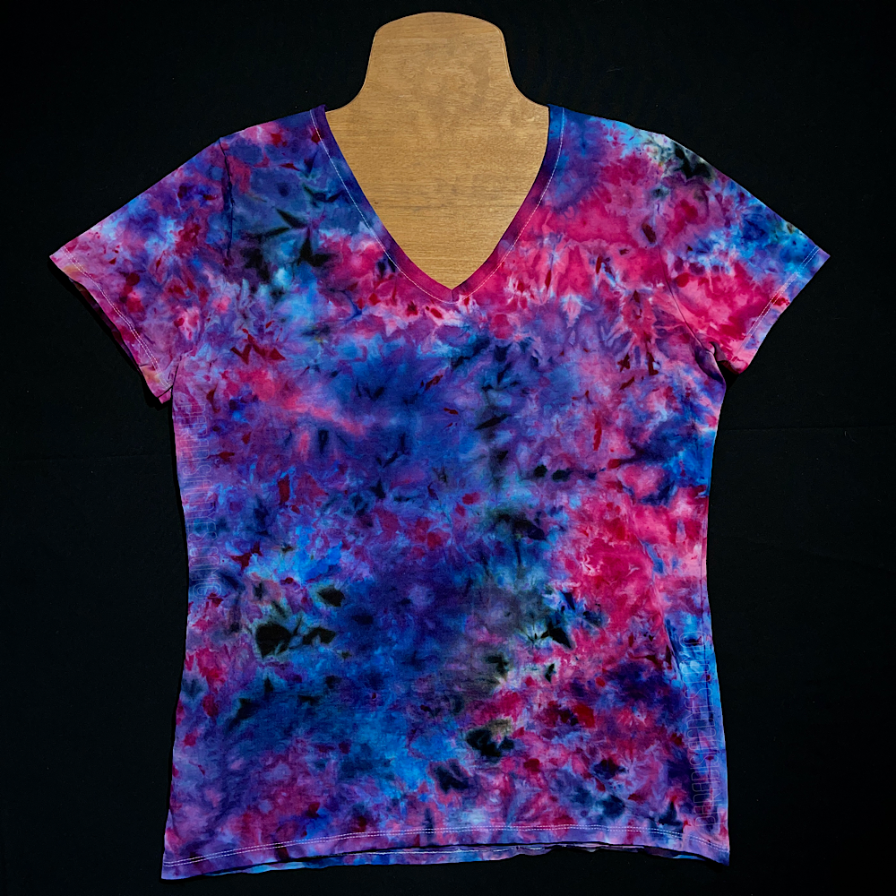 Womens pink 2024 tie dye shirt