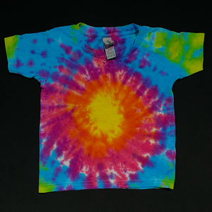 Neon Rainbow Sunburst Tie Dye T-Shirt (Toddler & Youth)