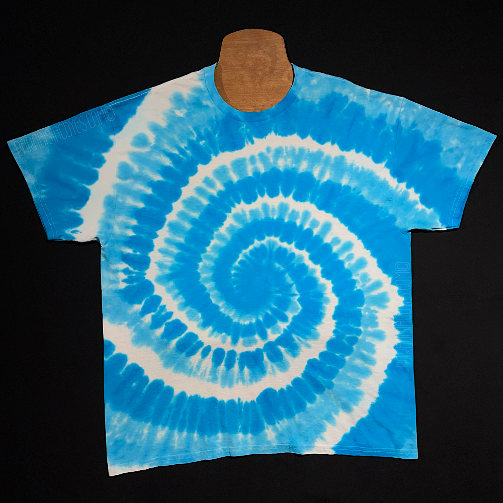 Ocean Blue Spiral Tie Dye T-Shirt