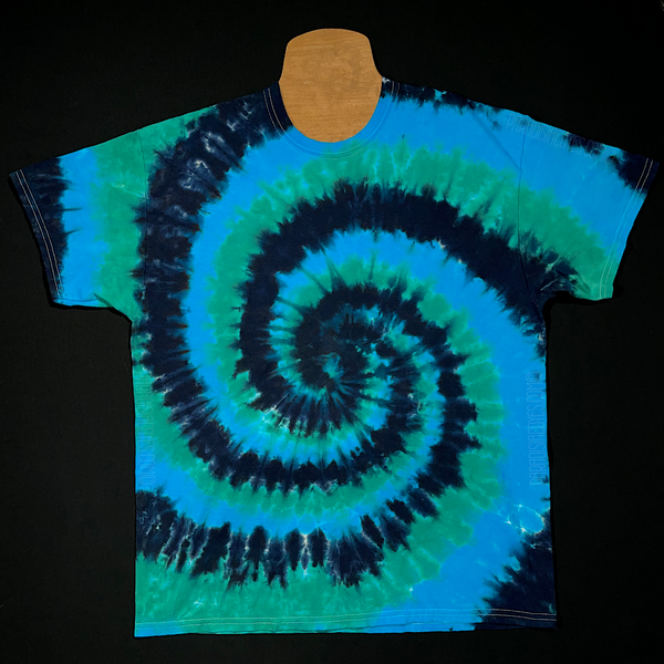 Dark Green Tie Dye Shirt 