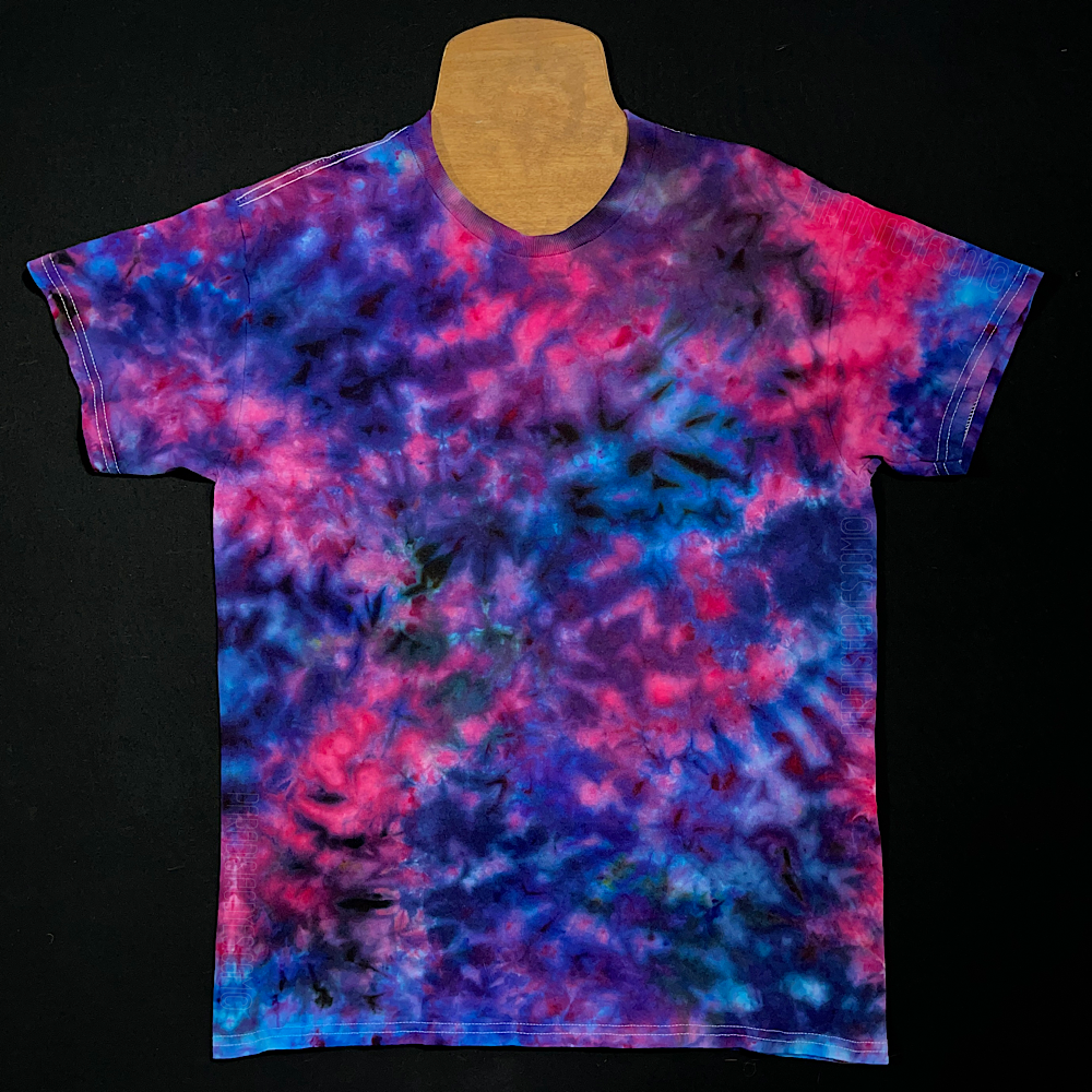 Pink and blue 2024 tie dye shirt