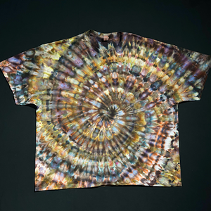 Earthy Pebbles Ice Dye Spiral T-Shirt