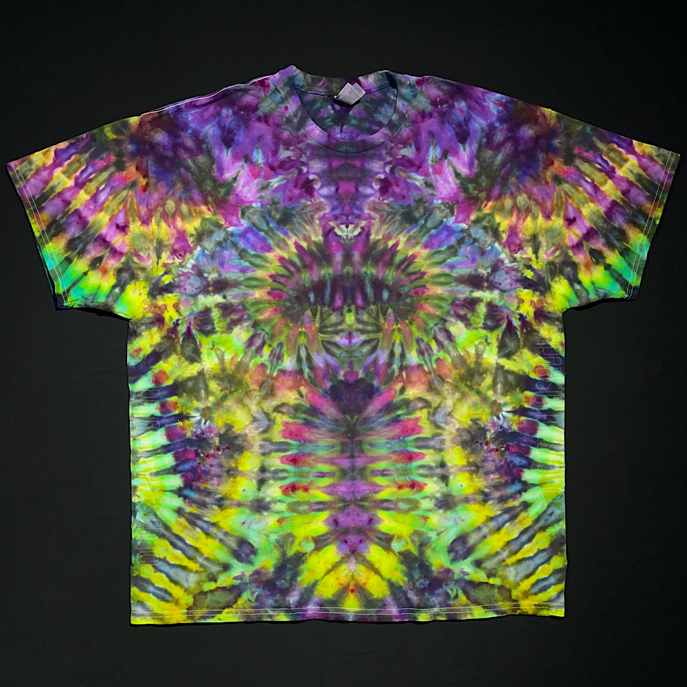 Psychedelic Hippieween Mindscape Ice Dye T-Shirt