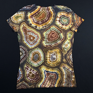 Women’s Medium Agate Geode Pattern V-Neck T-Shirt