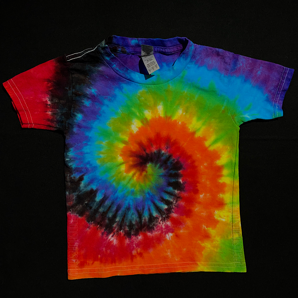 *Ready to Ship* Shades of Blue Spiral Tie-Dye T-shirt