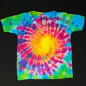 Neon Rainbow Sunburst Tie Dye T-Shirt (Toddler & Youth)