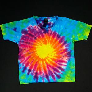 Neon Rainbow Sunburst Tie Dye T-Shirt (Toddler & Youth)