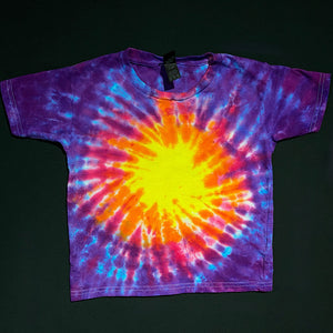 Sunset Sunburst Spiral Tie Dye T-Shirt (Toddler & Youth)