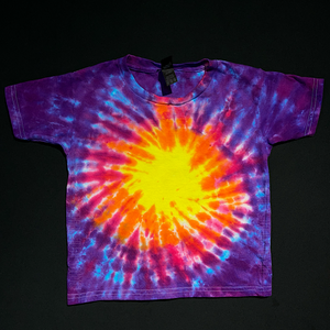 Sunset Sunburst Spiral Tie Dye T-Shirt (Toddler & Youth)