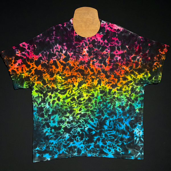 Midnight Marbled Rainbow Tie Dye T-Shirt - Paradisiac Psychedelic