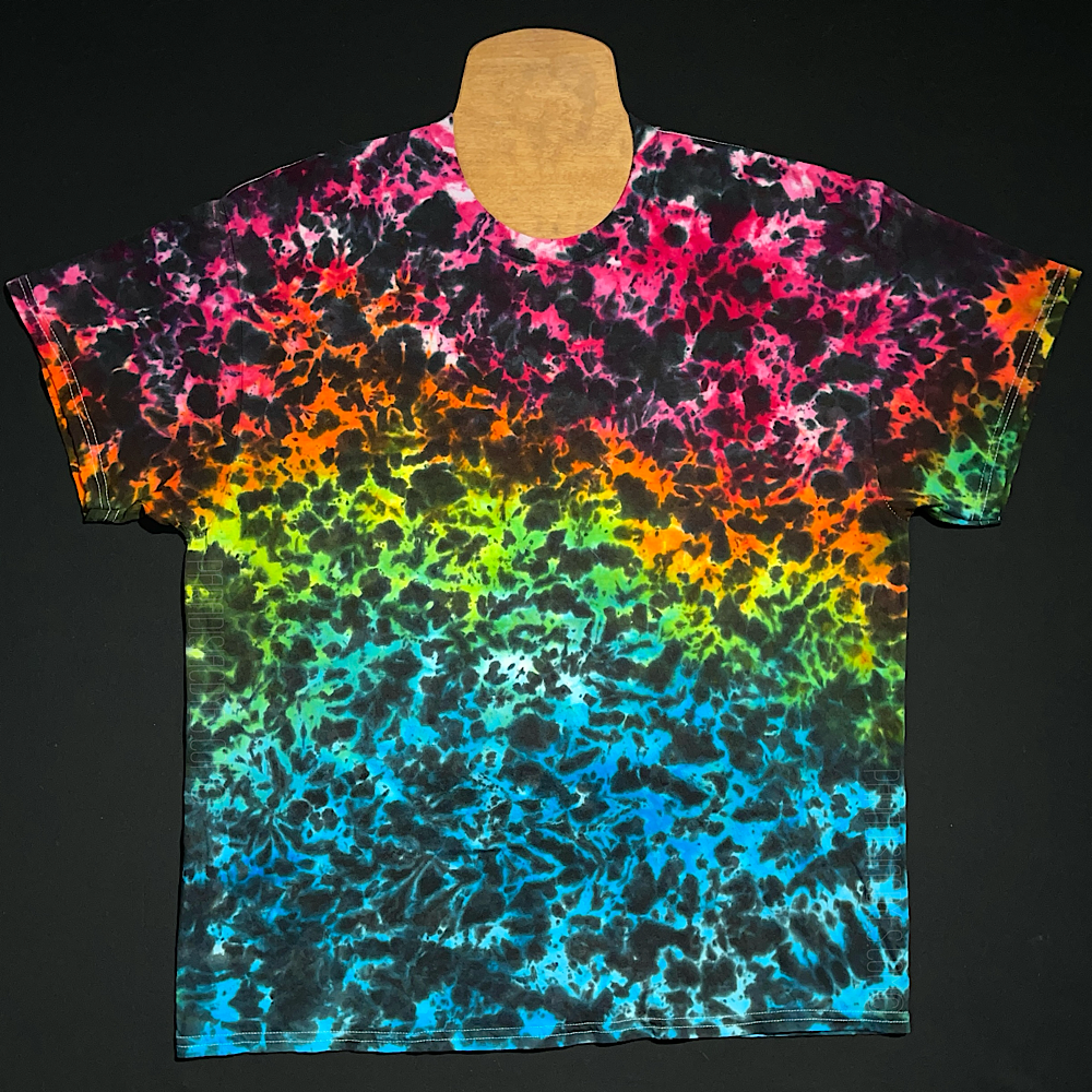 Midnight Marbled Rainbow Ice Dye T-Shirt