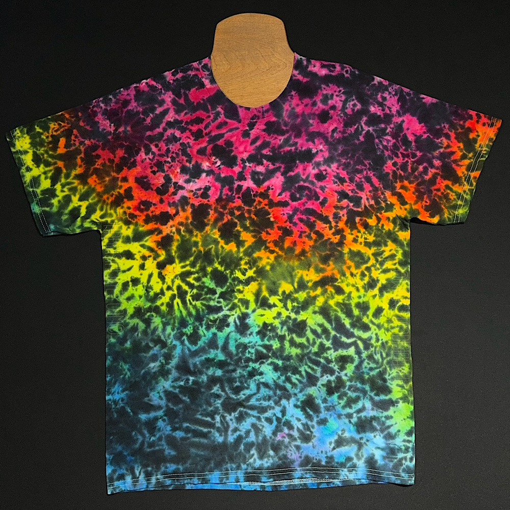 Midnight Marbled Rainbow Ice Dye T-Shirt