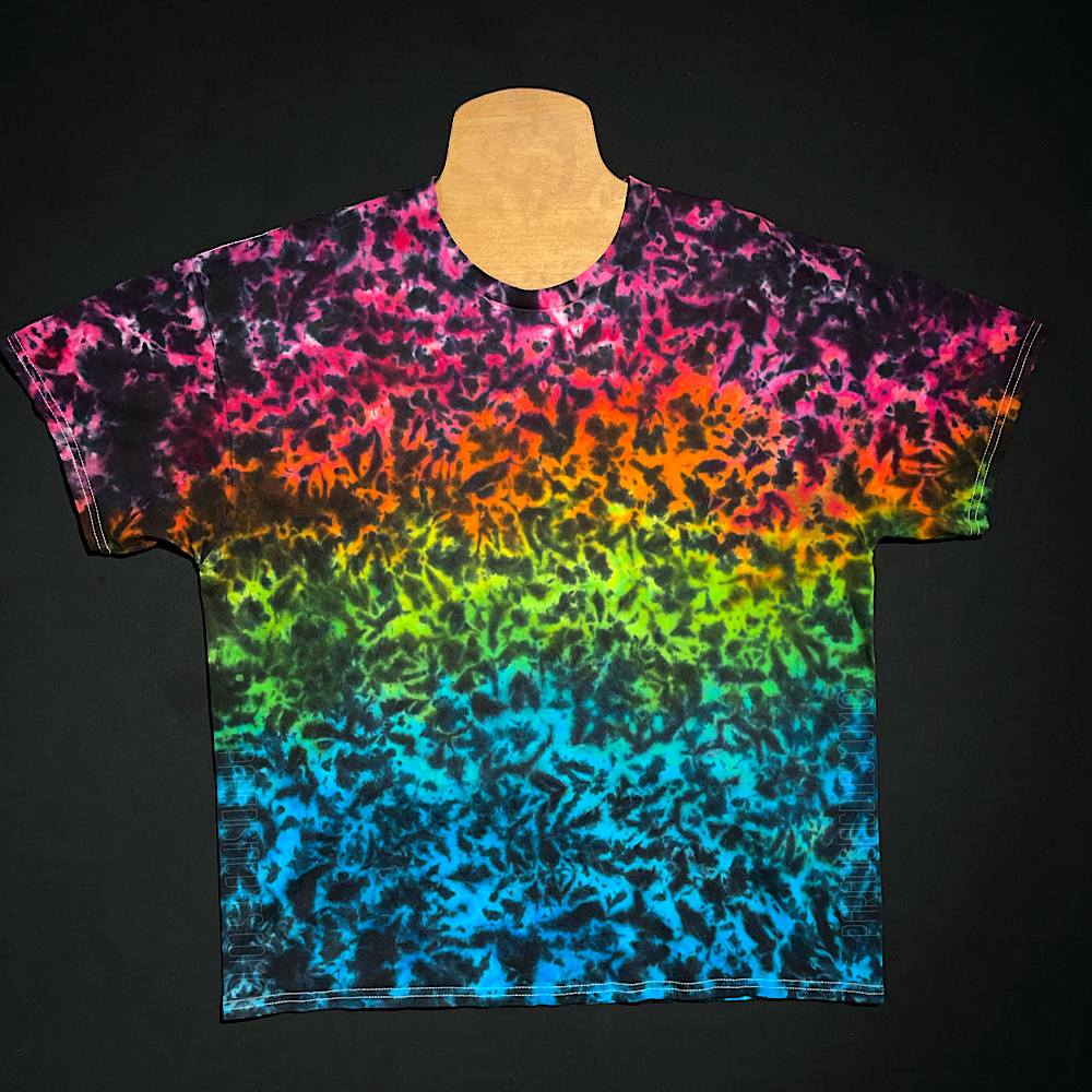 Midnight Marbled Rainbow Ice Dye T-Shirt