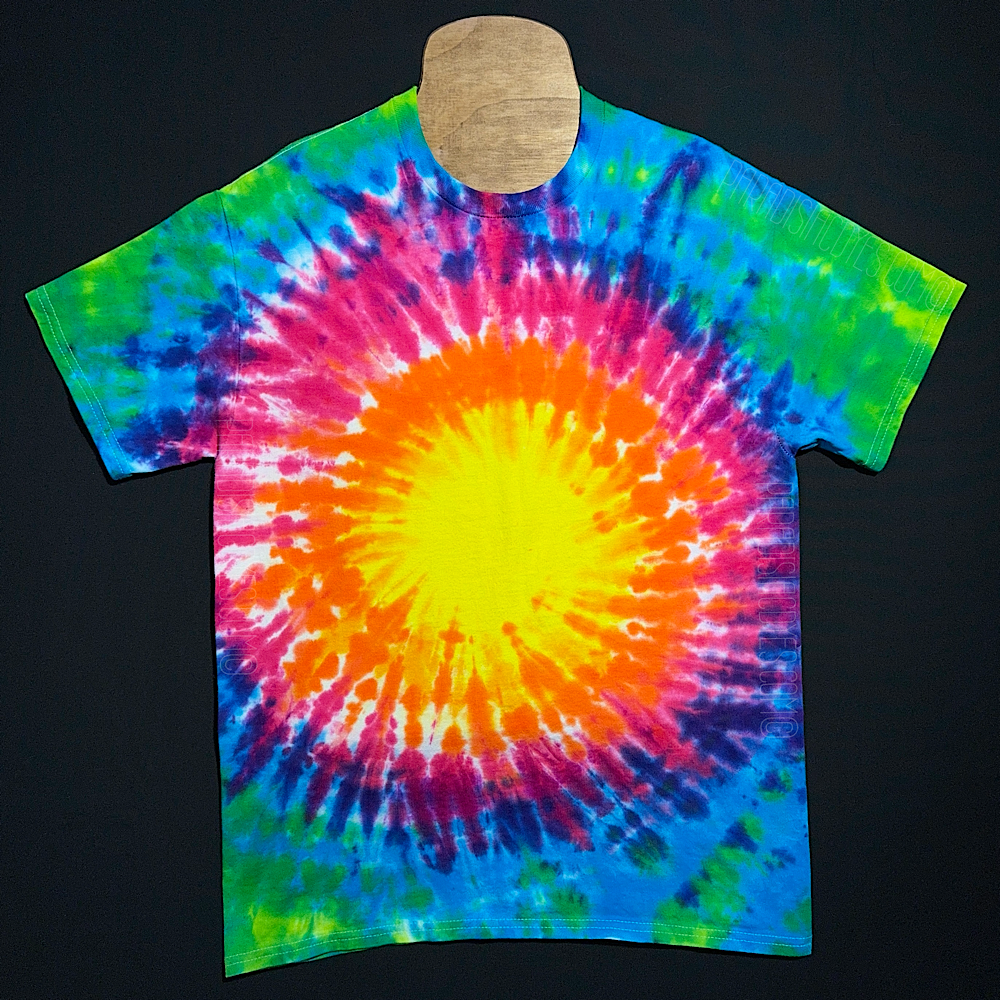 Neon Rainbow Sunburst T-Shirt