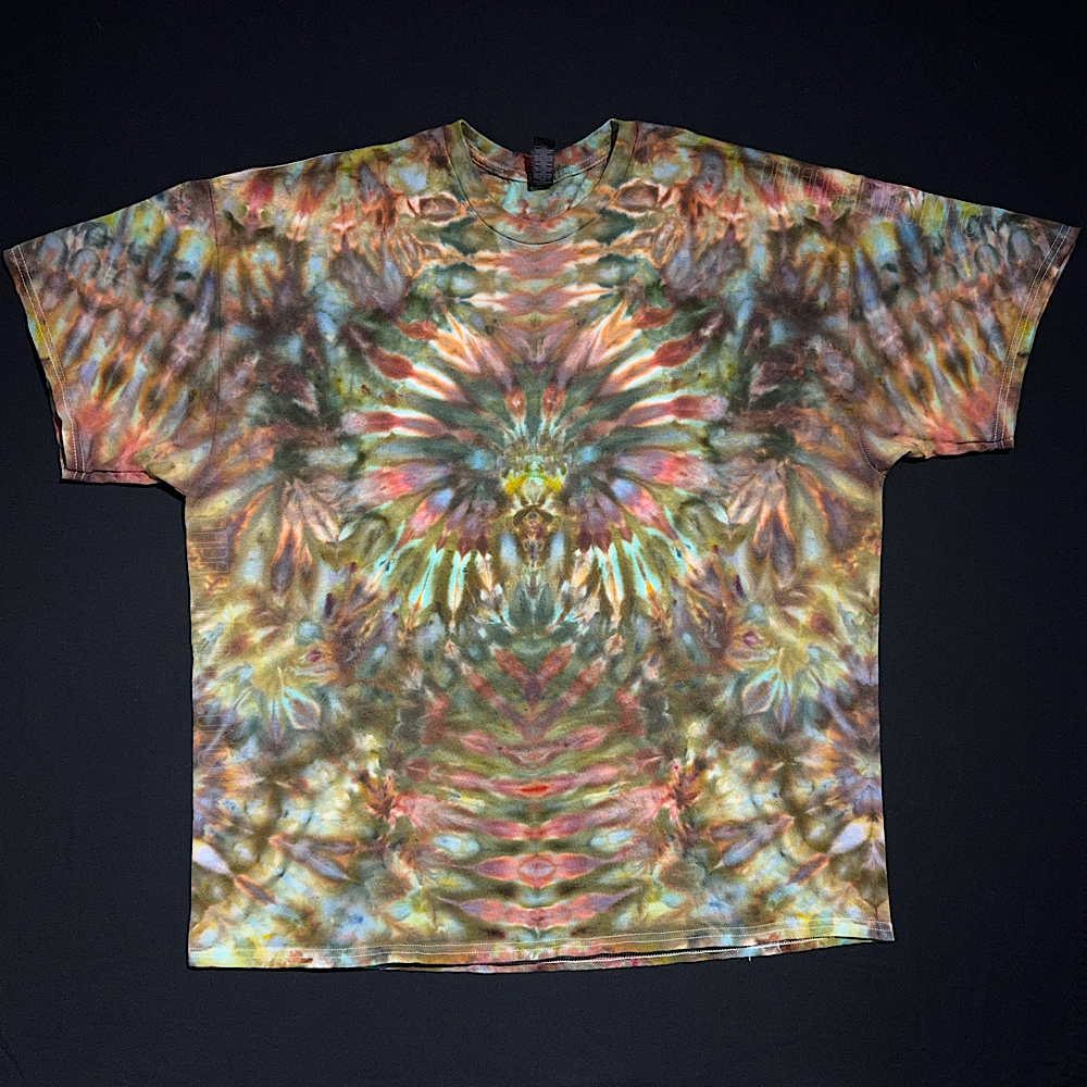 Psychedelic Camoscape Ice Dye T-Shirt