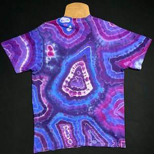 Purple Amethyst Quartz Geode Tie Dye T-Shirt