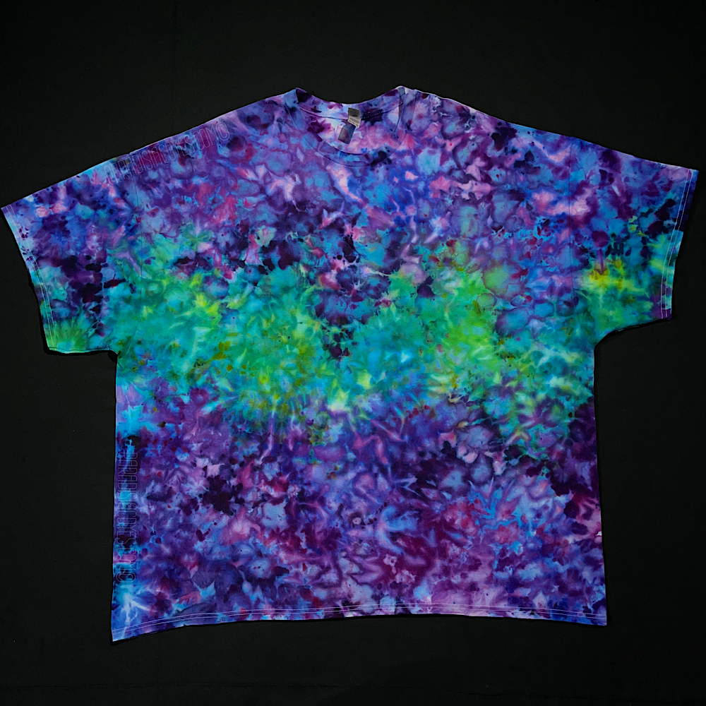 Purple and green tie dye deals shirts