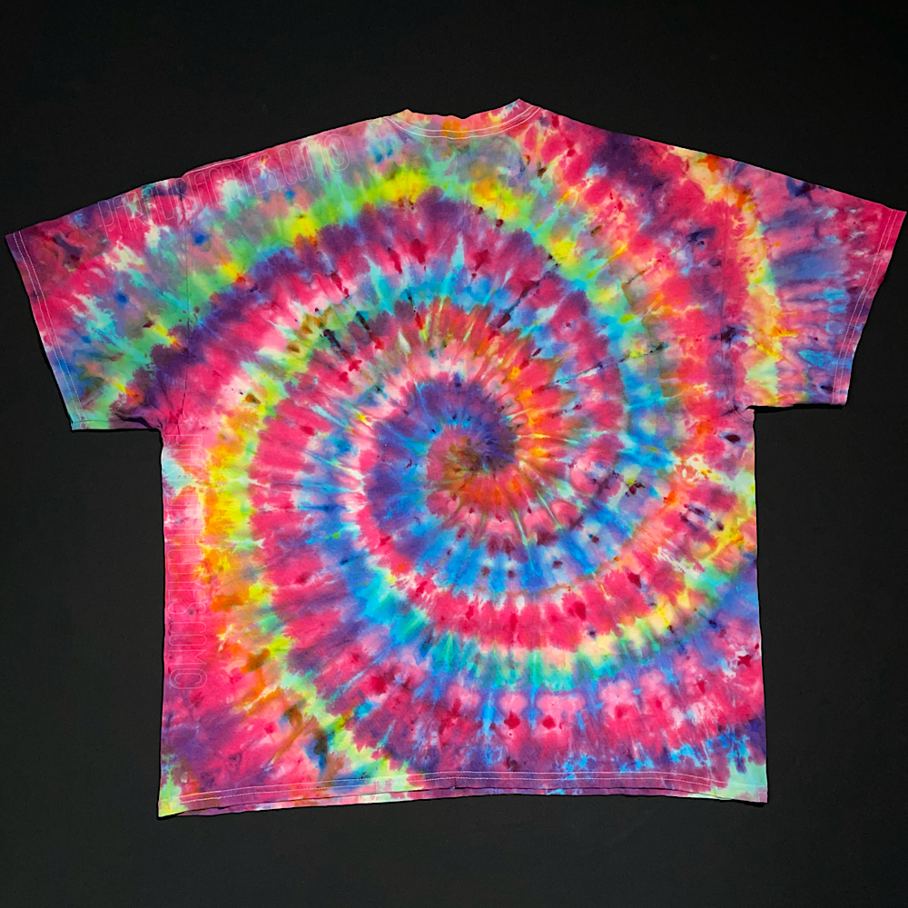 Size 2XL Confetti Rainbow Spiral T-Shirt