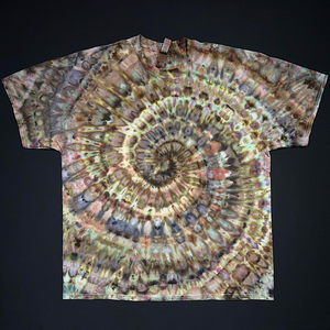 Size 2XL Earthy Ice Dye Spiral 2.0 T-Shirt