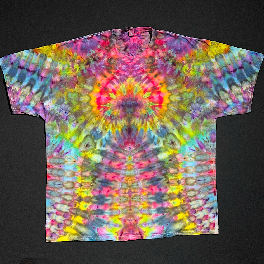 Size 2XL Rainbow Psychedelic Mindscape T-Shirt
