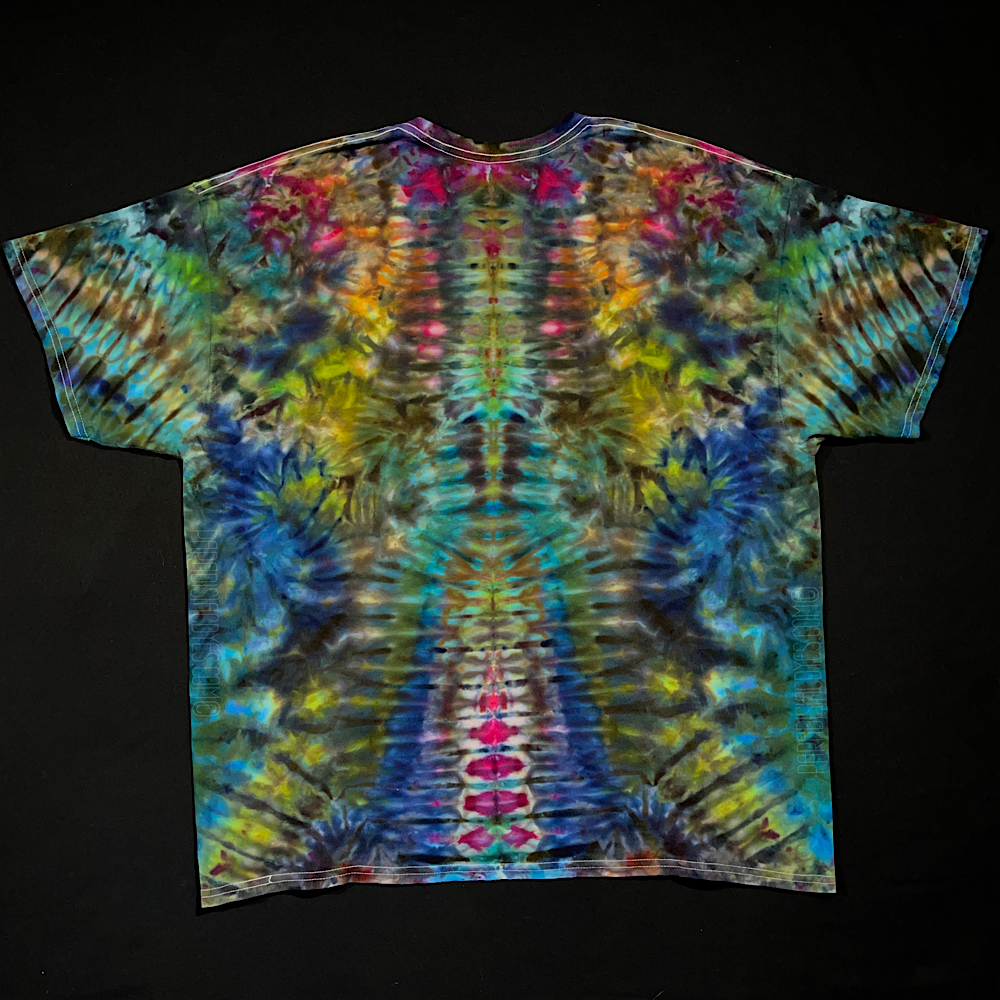 Size 2XL Psychedelic Mindscape Ice Dye T-Shirt