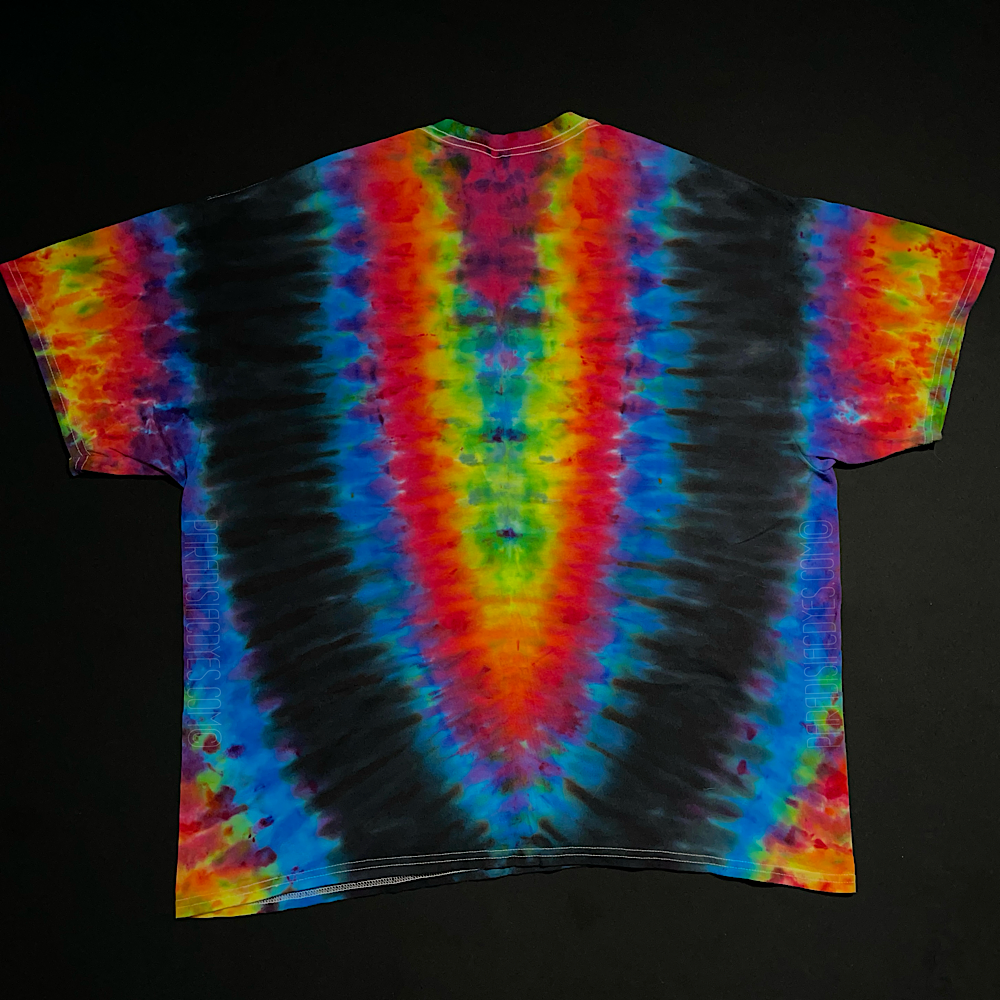 Size 2XL Psychedelic Symmetry Ice Dye T-Shirt