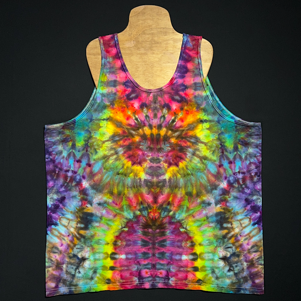 Size 2XL Rainbow Psychedelic Mindscape Tank Top