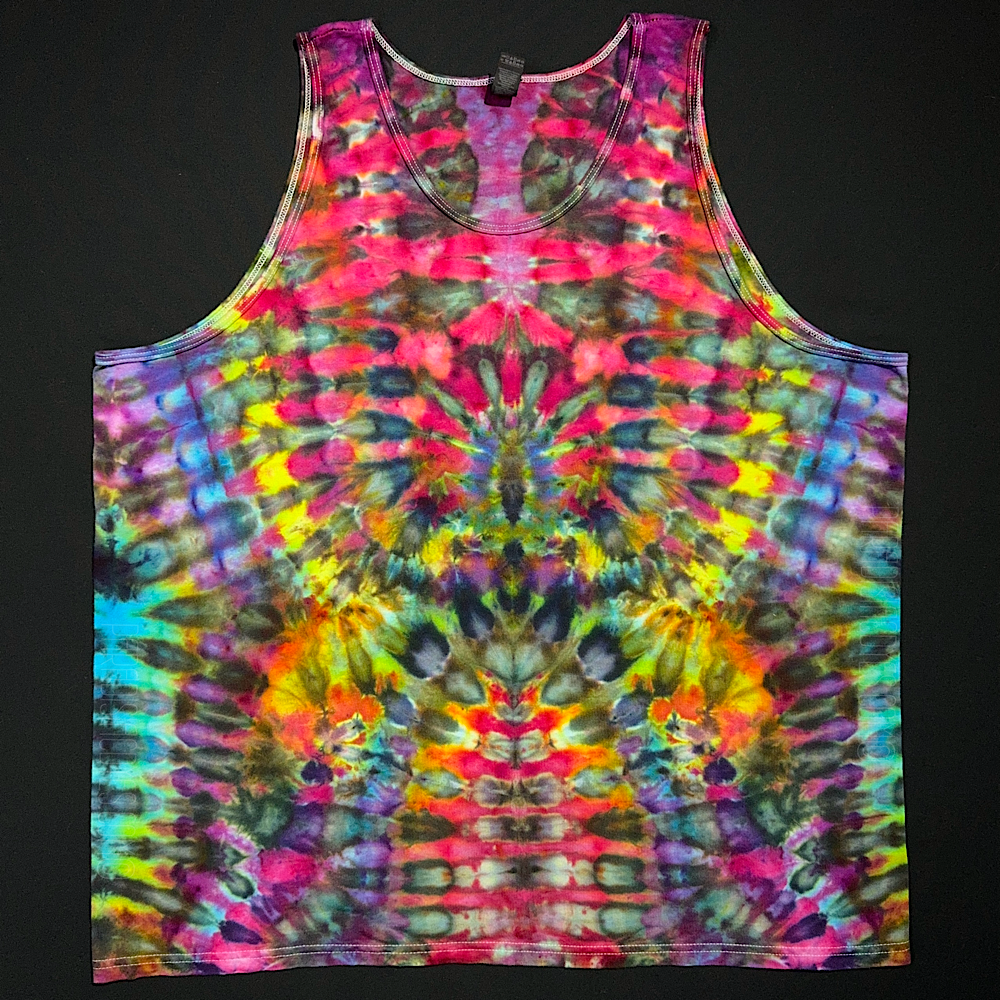 Size 2XL Rainbow Psychedelic Mindscape Tank Top