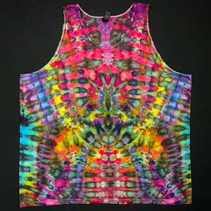 Size 2XL Rainbow Psychedelic Mindscape Tank Top