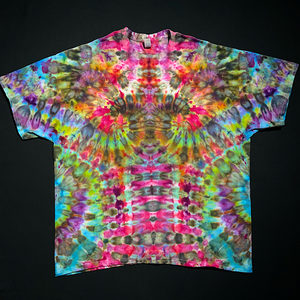 Size 2XL Rainbow Psychedelic Mindscape T-Shirt