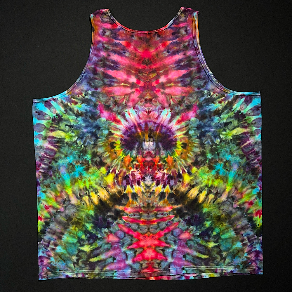 Size 3XL Rainbow Psychedelic Mindscape Tank Top