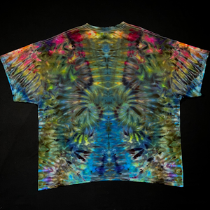 Size 3XL Psychedelic Mindscape Ice Dye T-Shirt