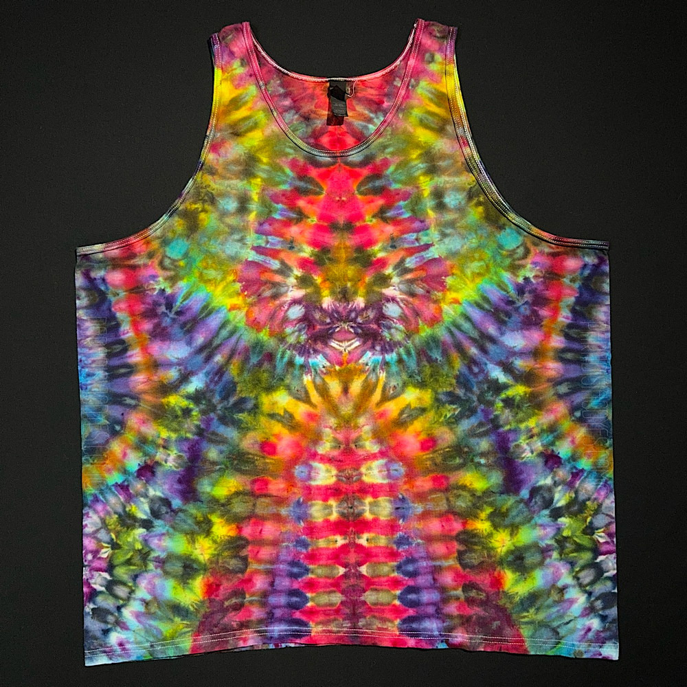 Size 3XL Rainbow Psychedelic Mindscape Tank Top