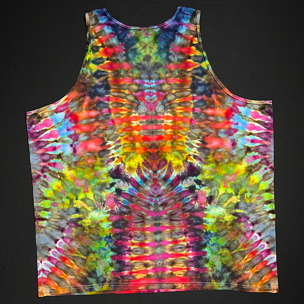 Size 3XL Rainbow Psychedelic Mindscape Tank Top