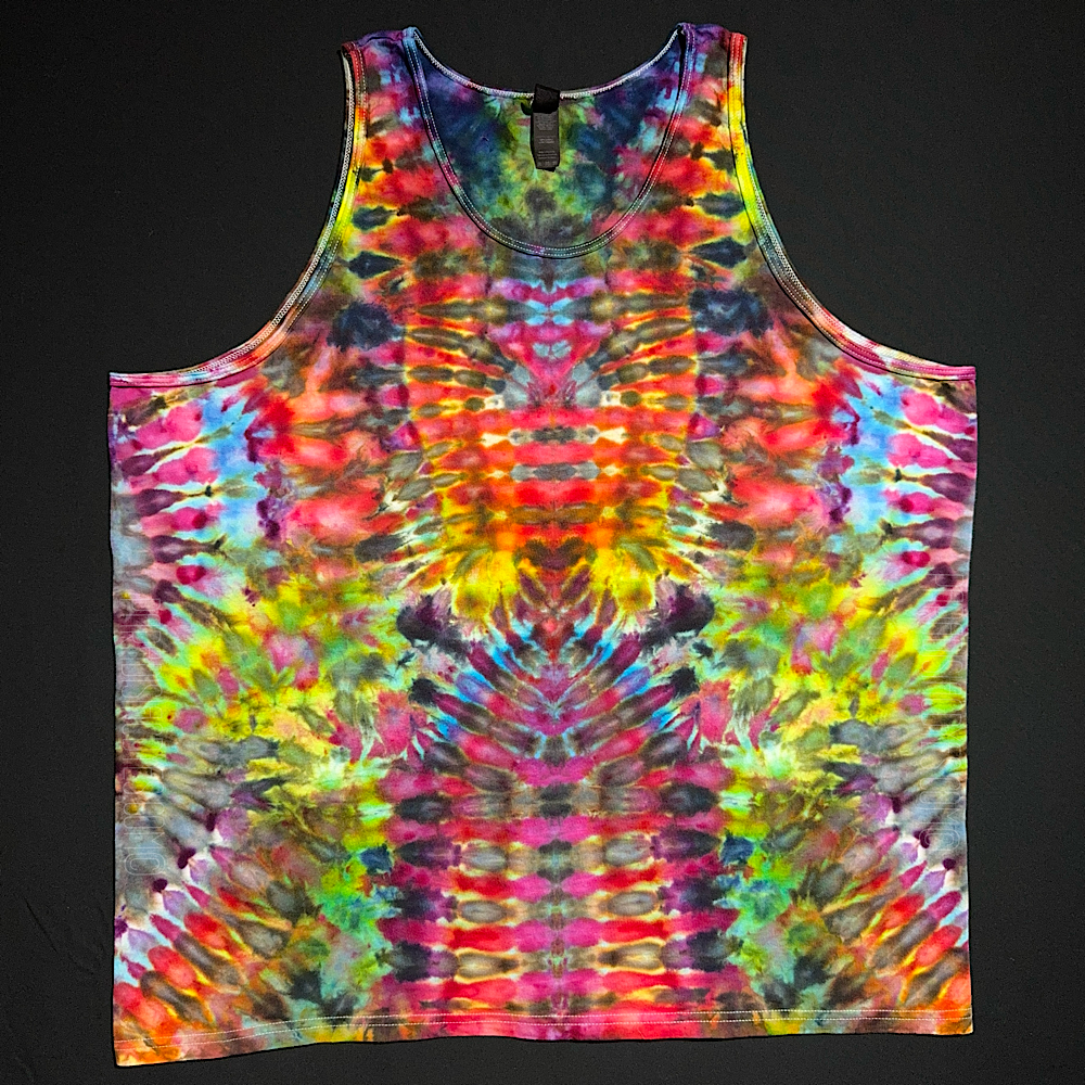 Size 3XL Rainbow Psychedelic Mindscape Tank Top