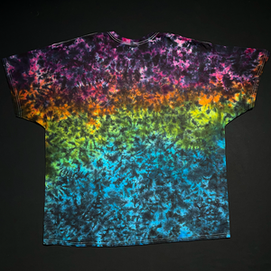 Size 3XL Midnight Marbled Rainbow T-Shirt